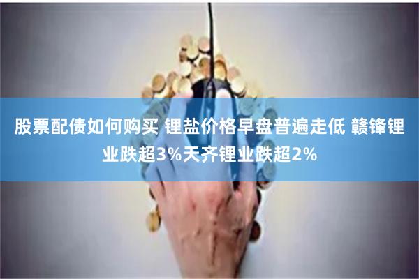 股票配债如何购买 锂盐价格早盘普遍走低 赣锋锂业跌超3%天齐锂业跌超2%