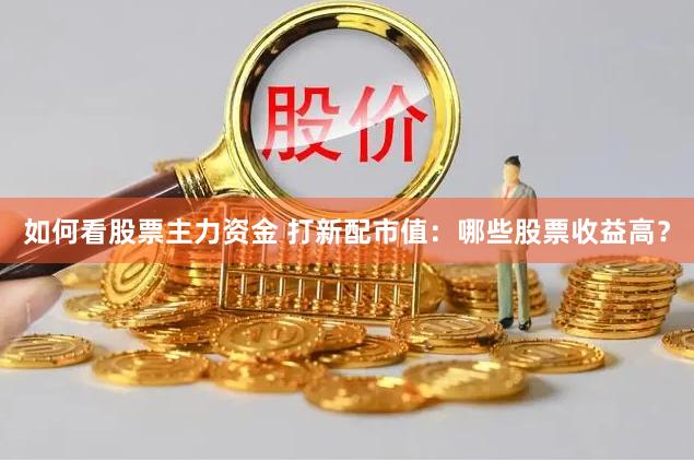 如何看股票主力资金 打新配市值:哪些股票收益高?